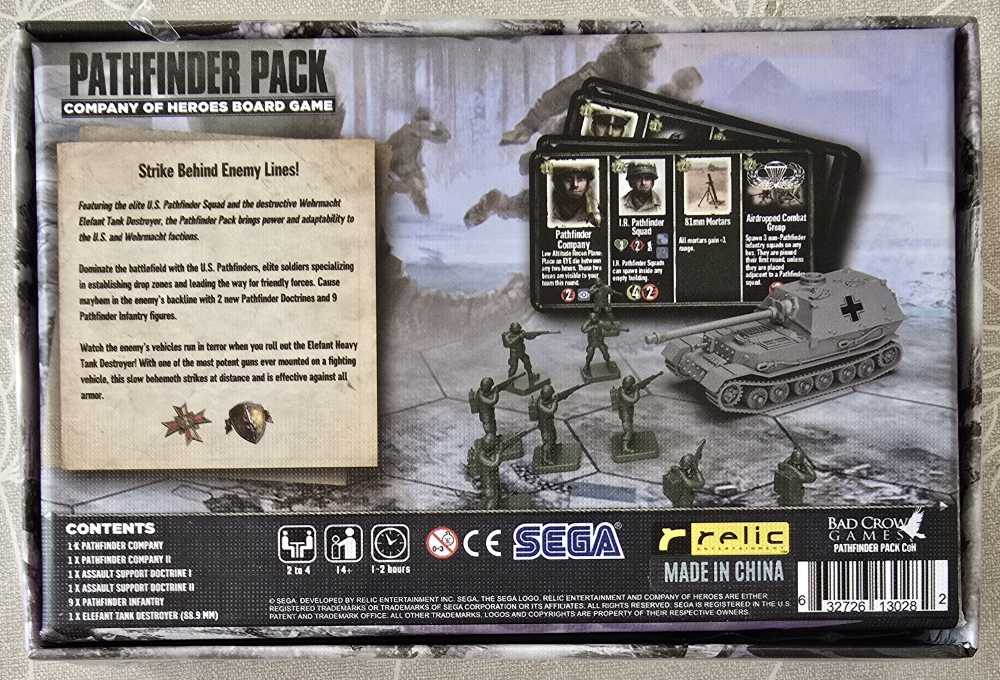 Company Of Heroes: 1st Edition - Pathfinder Pack  (2-4) board game collectible [Barcode 632726130282] - Main Image 2