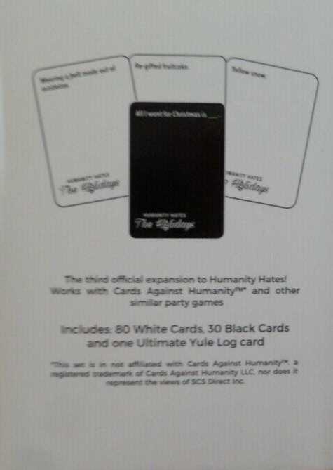 Humanity Hates The Holidays  (4+) board game collectible [Barcode 656103025190] - Main Image 2