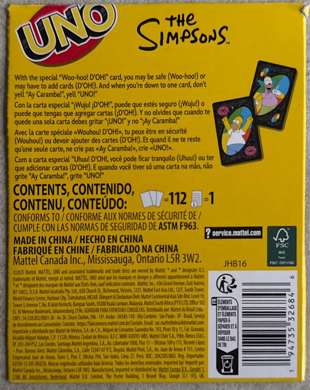 Simpsons, The  board game collectible [Barcode 194735326846] - Main Image 2