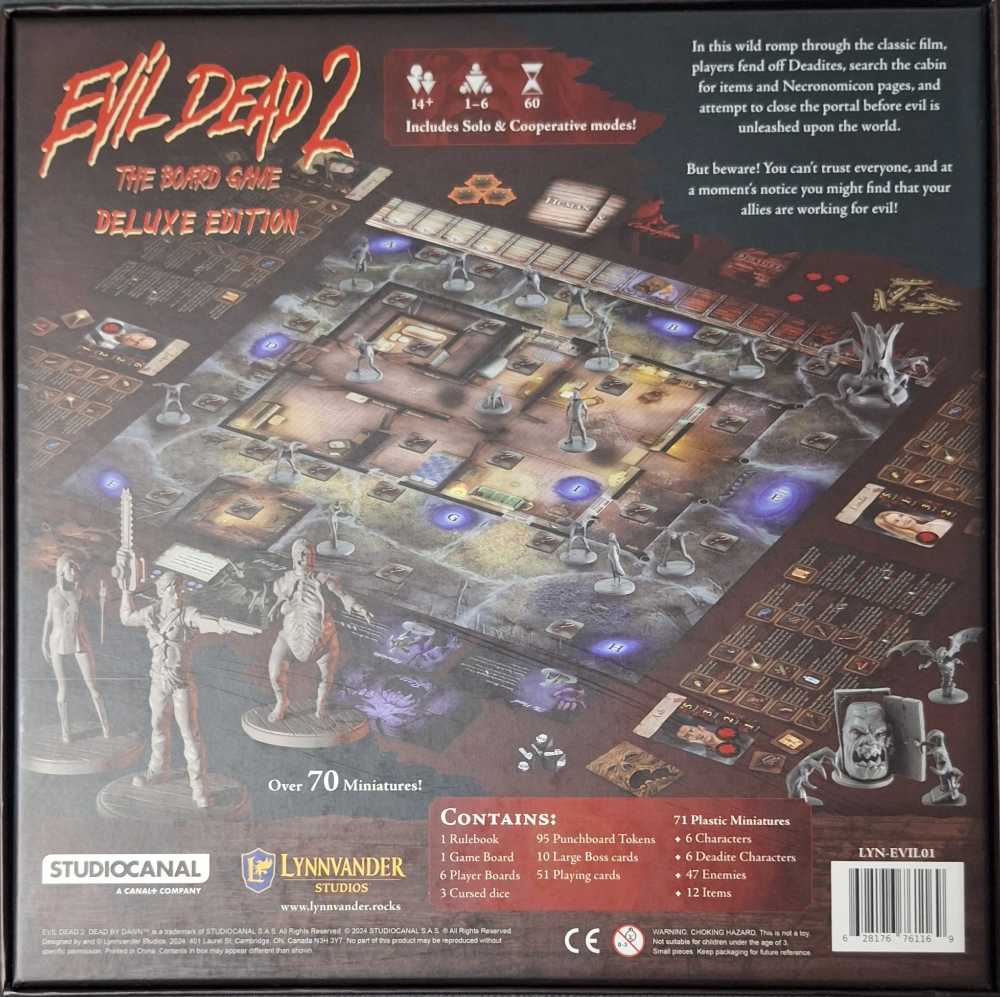 Lynnvander Evil Dead 2 The Board Game Deluxe Edition Groovy Pledge  (1-6) board game collectible [Barcode 071380000072] - Main Image 2