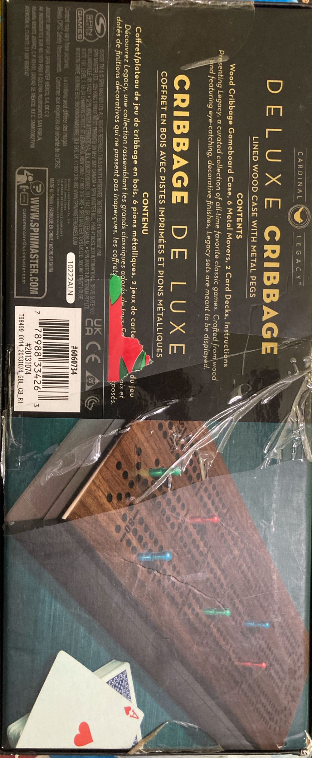 Cribbage Deluxe Legacy  (2-4) board game collectible [Barcode 778988334263] - Main Image 2