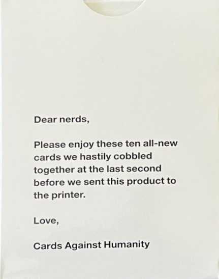 Cards Against Humanity: A Few More Cards For You Nerds  (4+) board game collectible - Main Image 2