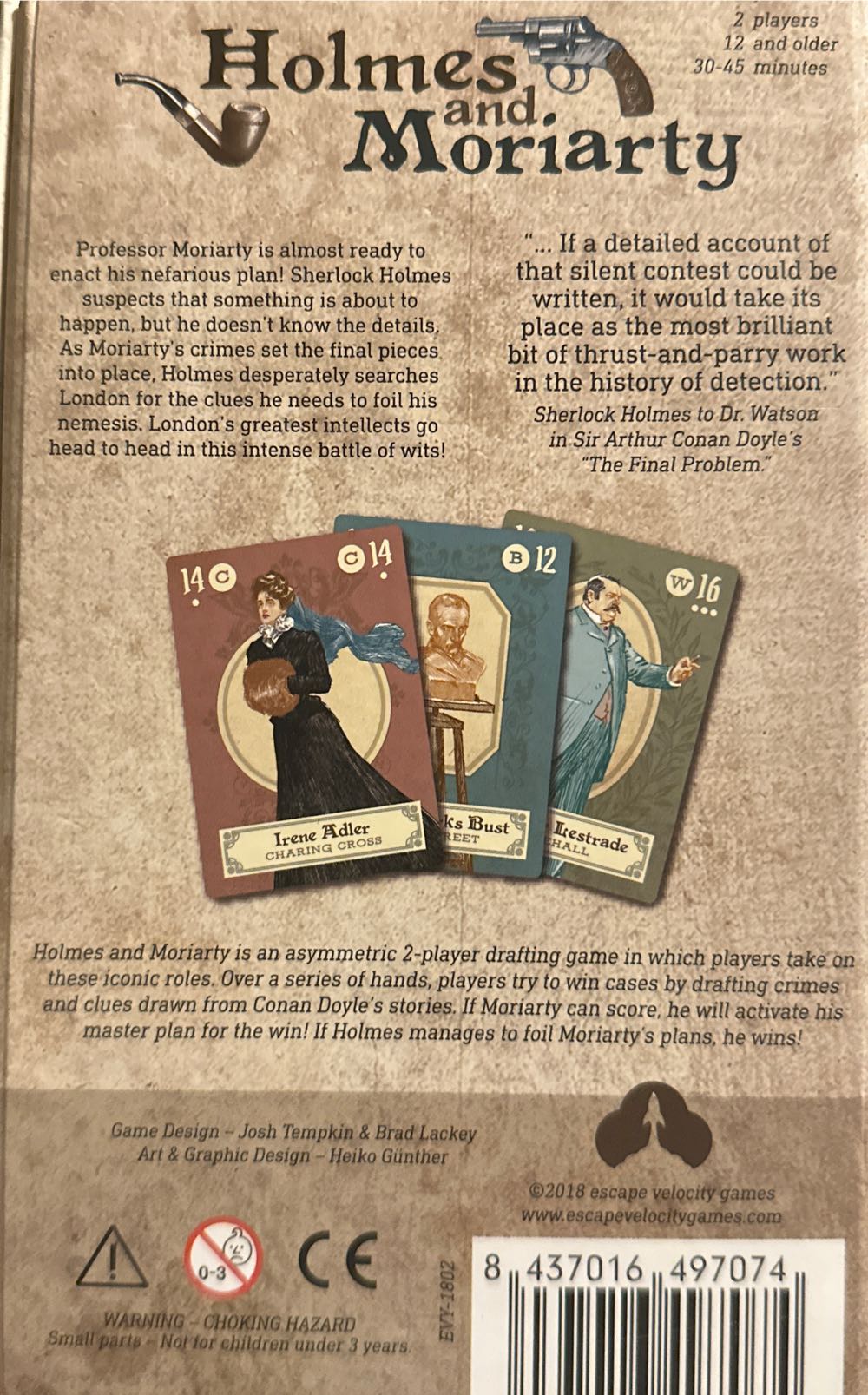 Holmes And Moriarty  (2) board game collectible - Main Image 2