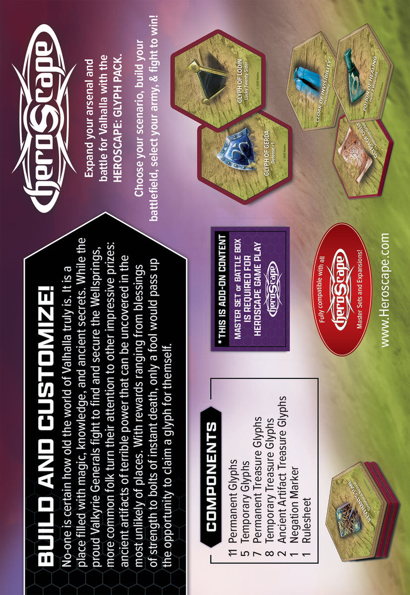 Heroscape Glyph Pack  board game collectible - Main Image 2