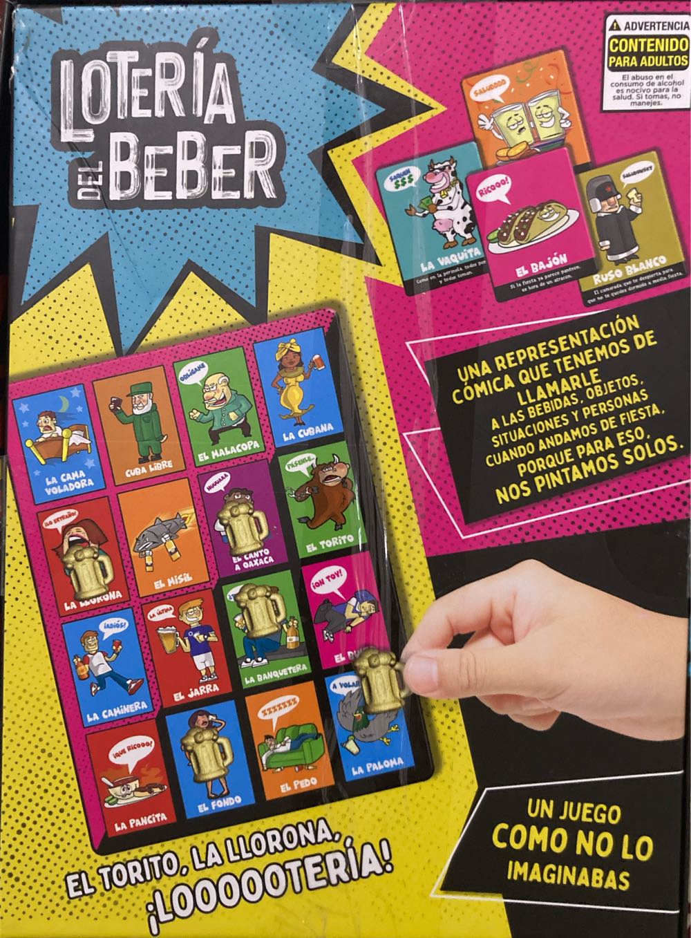 De Mesa Novelty Juego De Fiesta Loteria De Beber Del Lotería Jca  (2-8) board game collectible [Barcode 655244044312] - Main Image 2