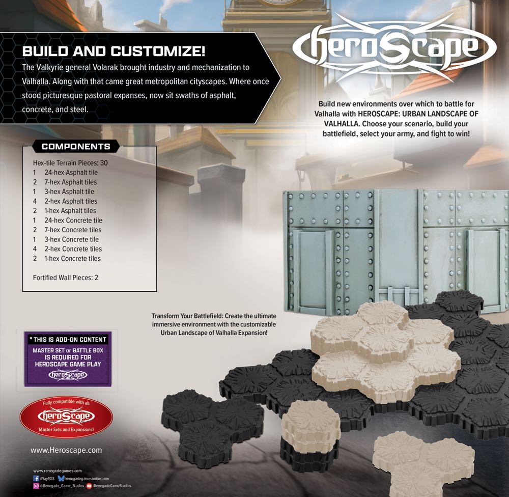 Heroscape Urban Landscape of Valhalla  (2+) board game collectible - Main Image 2