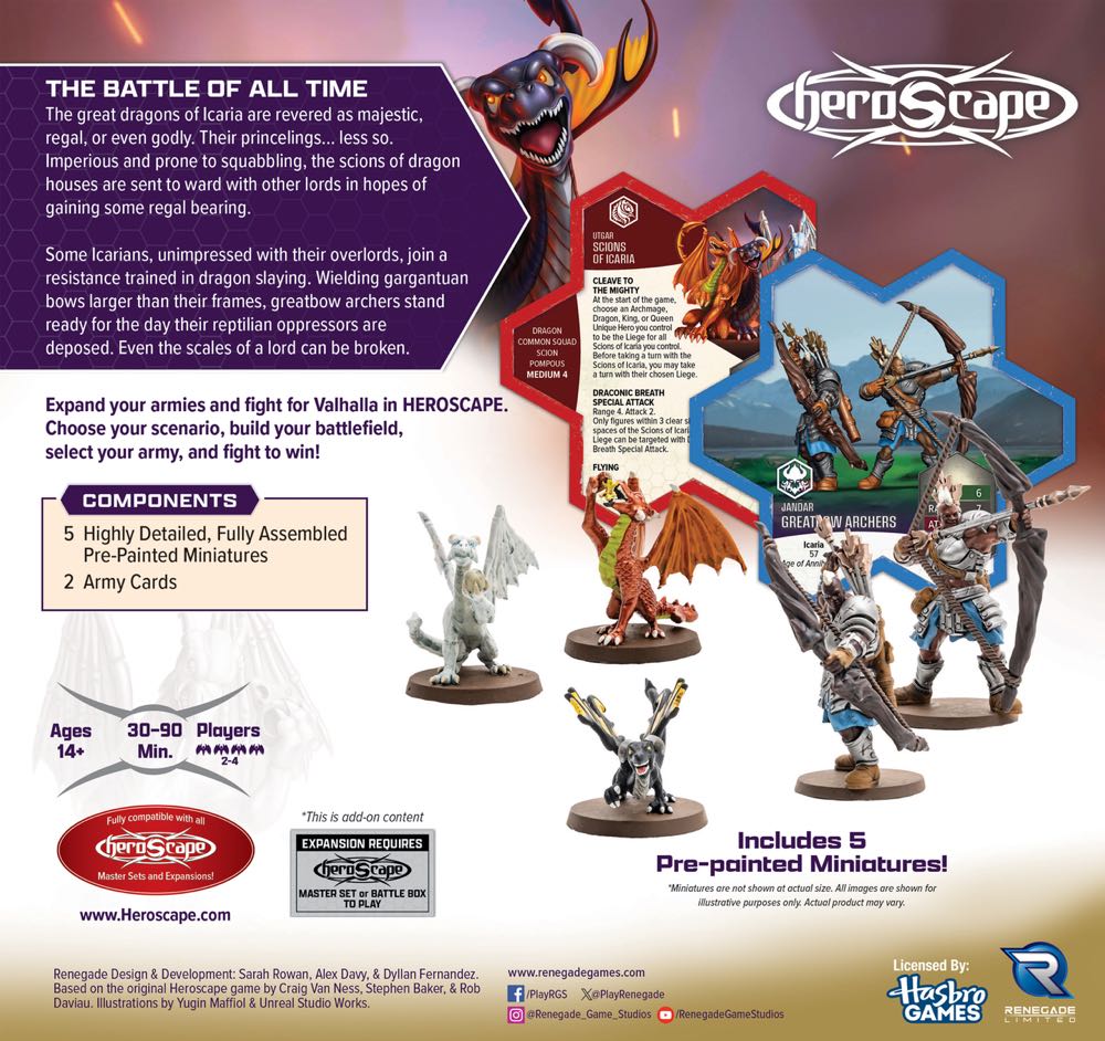 Heroscape Greatbow Archers & Scions of Icaria Common Army  (2+) board game collectible - Main Image 2