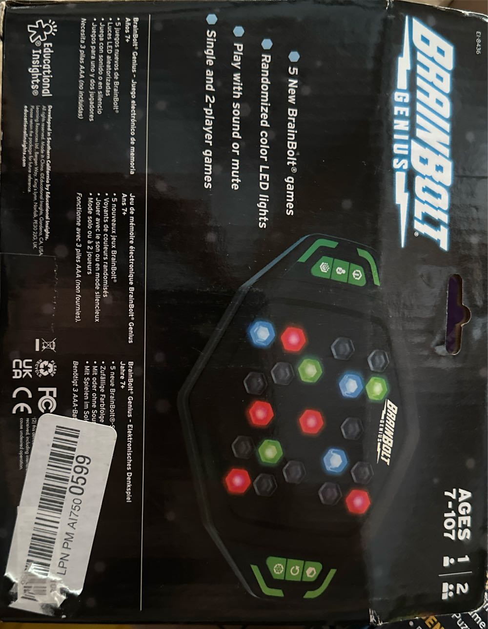 Brainbolt Genius  board game collectible - Main Image 2