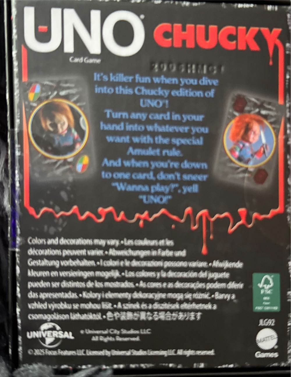 UNO-Fandom-Chucky  board game collectible - Main Image 2