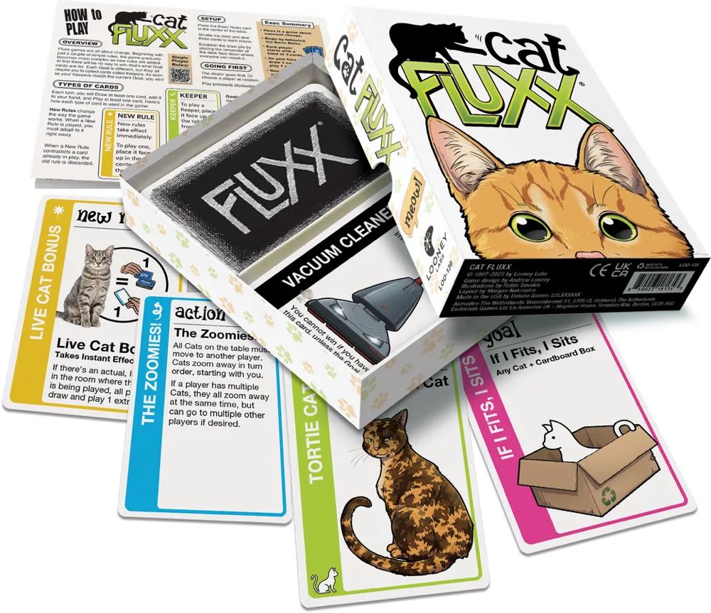 Cat Fluxx  (1 2 3 4 5 6) board game collectible [Barcode 850023181343] - Main Image 3