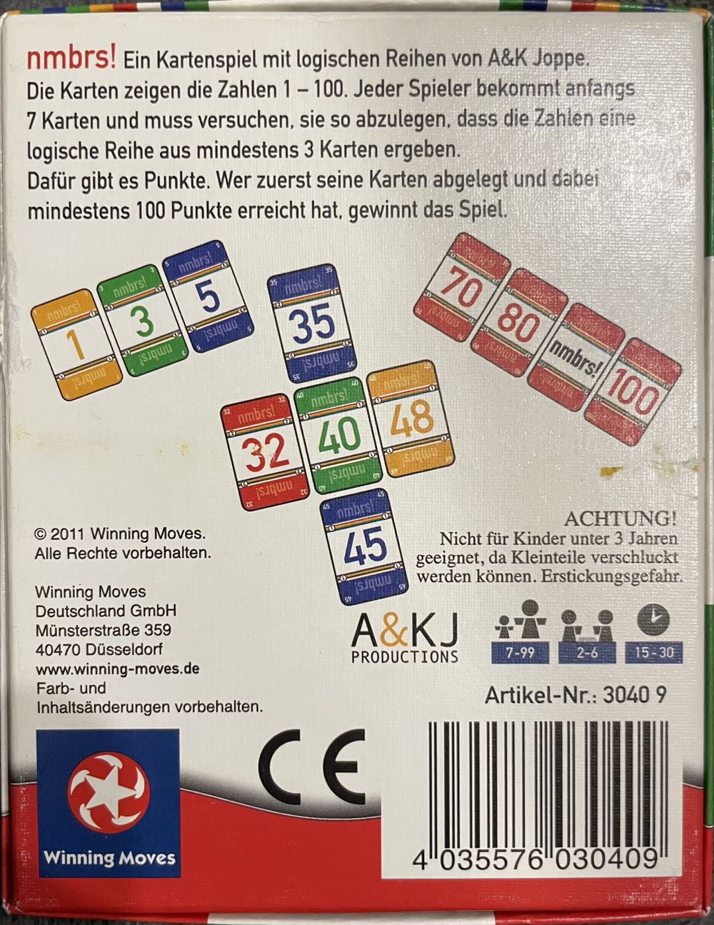 nmbrs!  (2-6) board game collectible [Barcode 4035576030409] - Main Image 2