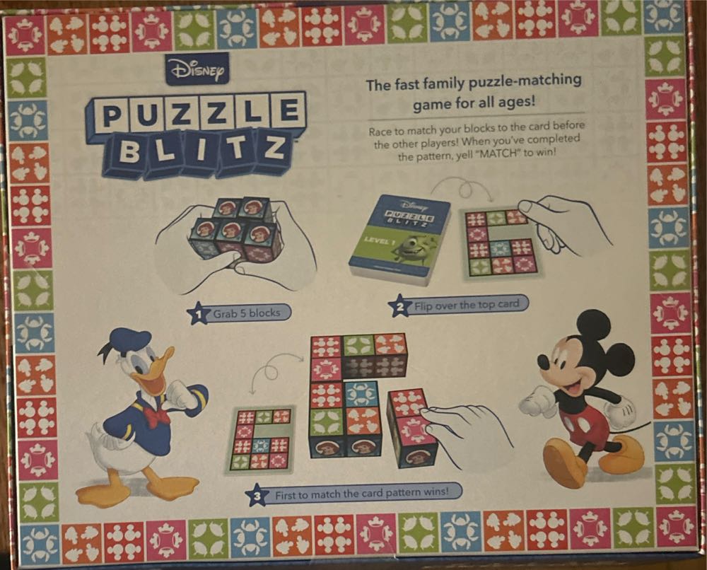 Disney Puzzle Blitz  (2-4) board game collectible [Barcode 093514251525] - Main Image 2