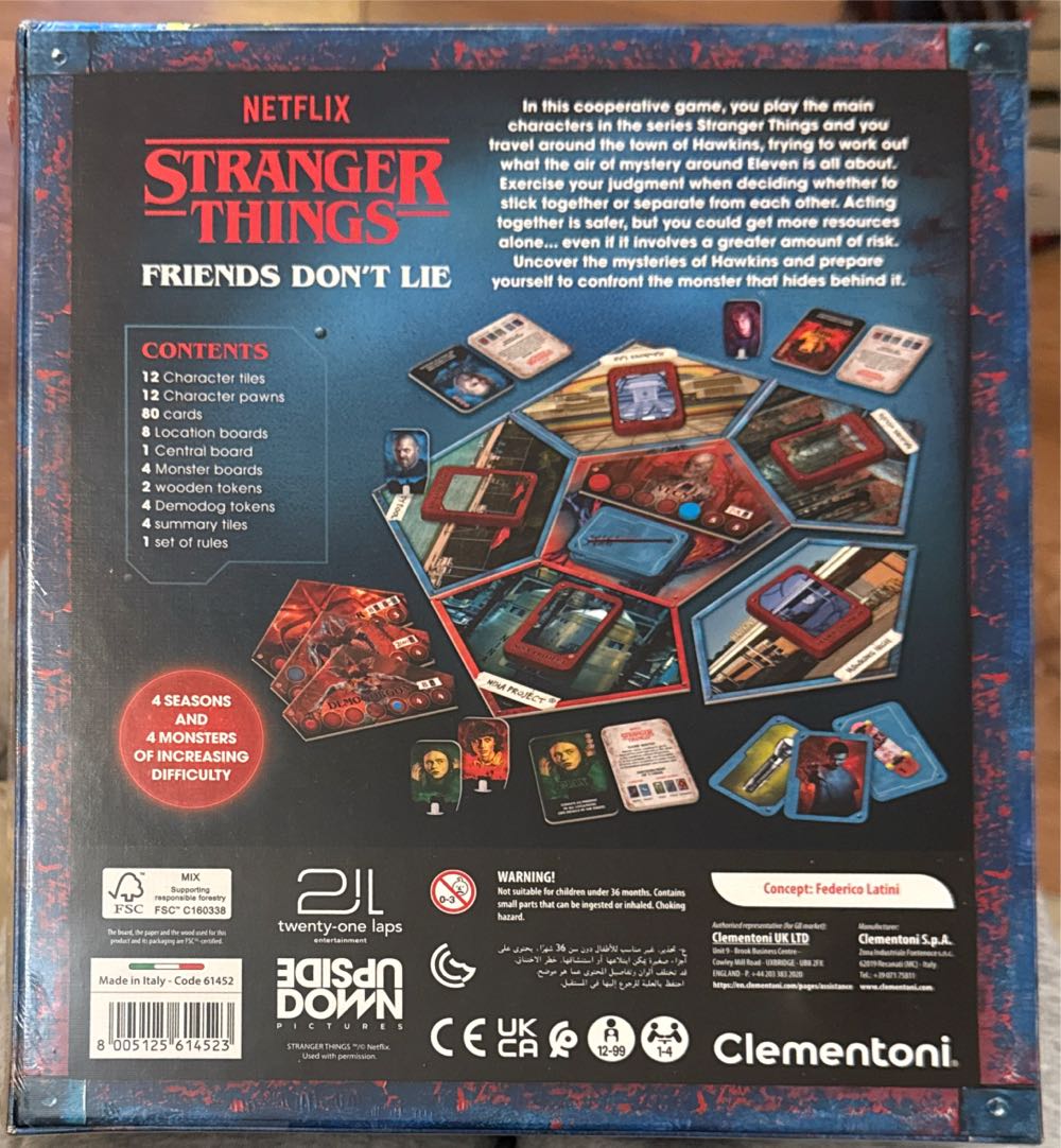 Stranger Things Friends Don’t Lie Clementine  (1-4) board game collectible [Barcode 8005125614523] - Main Image 2