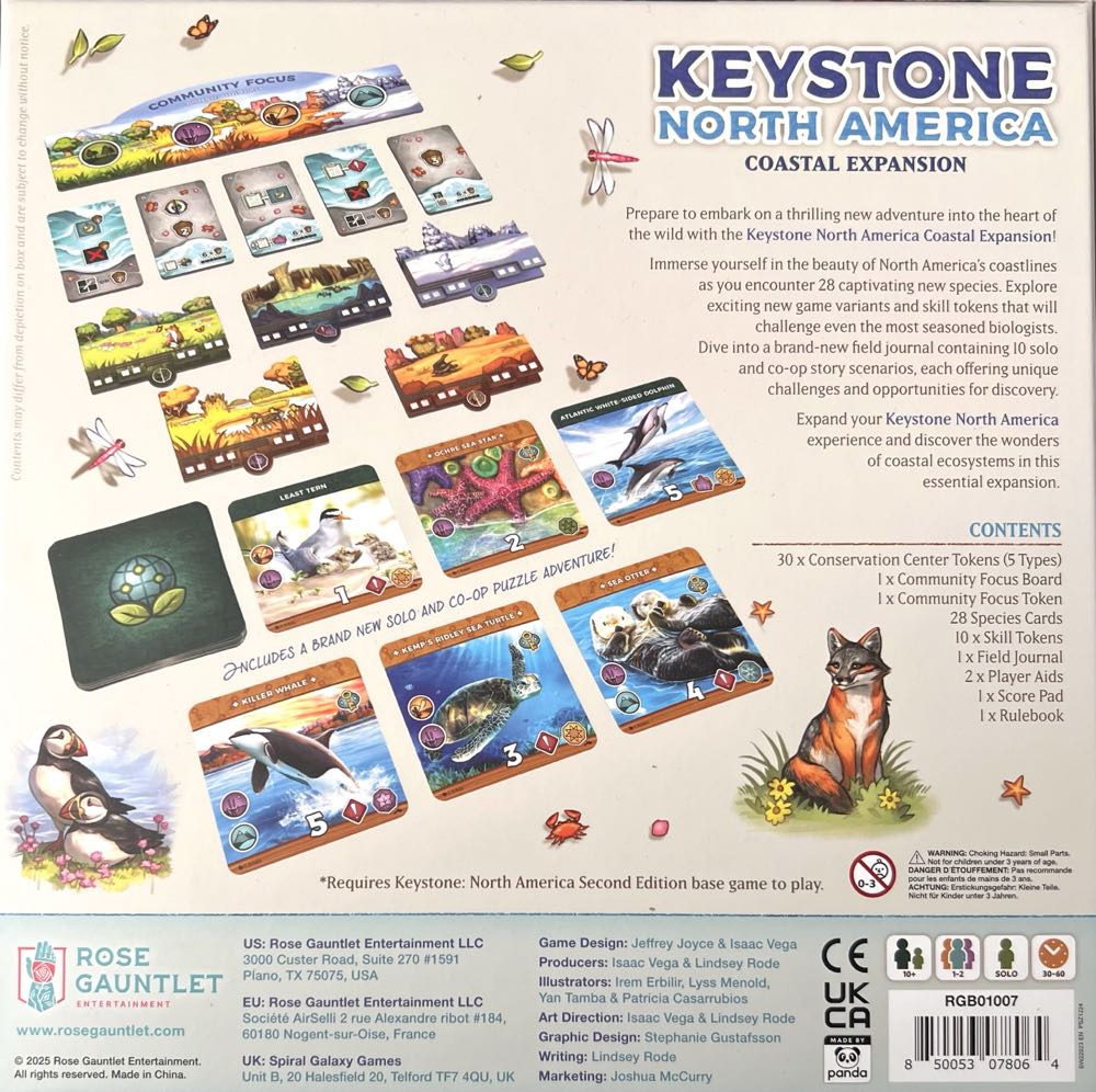Keystone North America (2nd Edition): Coastal Expansion  (1 2) board game collectible [Barcode 850053078064] - Main Image 2