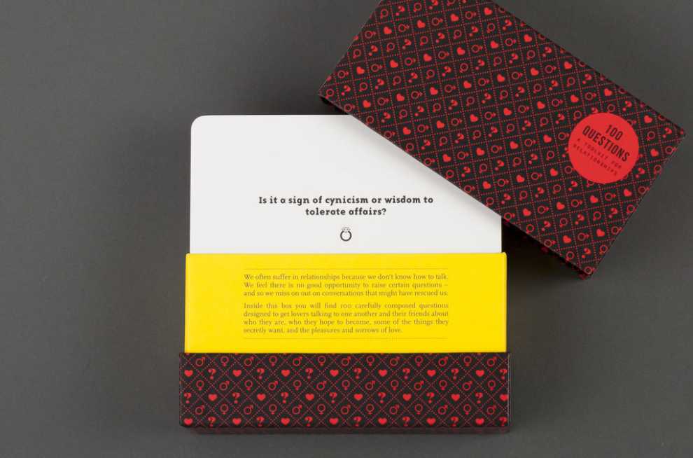 100 Questions A Toolkit For Relationships  board game collectible [Barcode 5060538150818] - Main Image 2