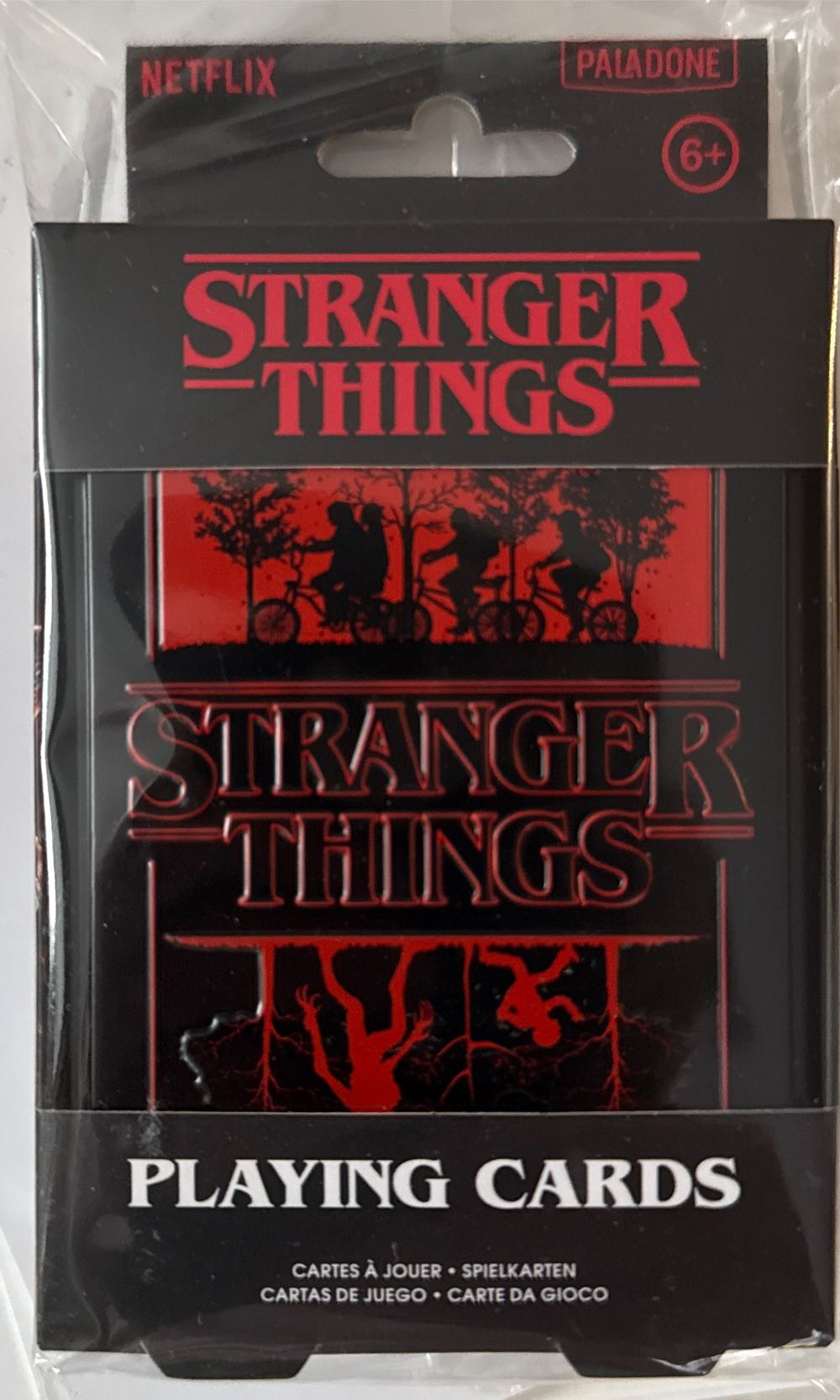 Stranger Things Playing Cards With Tin  board game collectible [Barcode 5056577747997] - Main Image 2