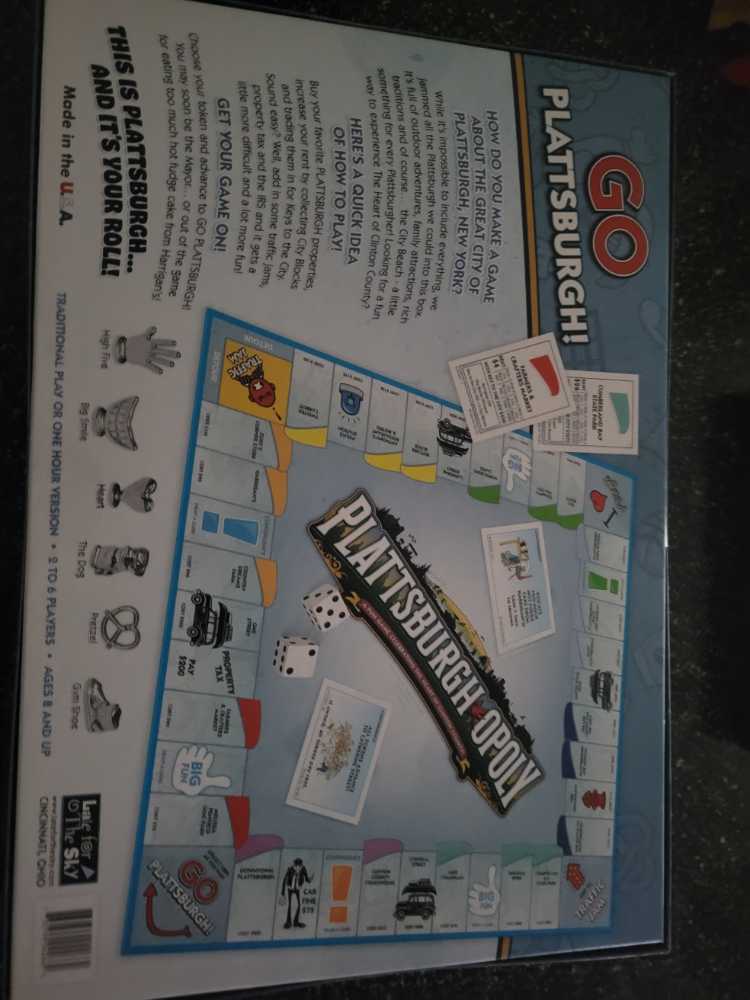 Plattsburghopoly  board game collectible - Main Image 2