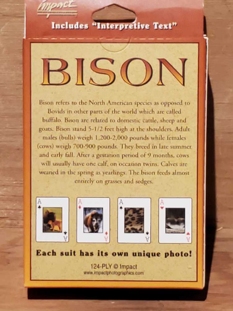 Cards, Playing, Bison  board game collectible [Barcode 5887287011005] - Main Image 2