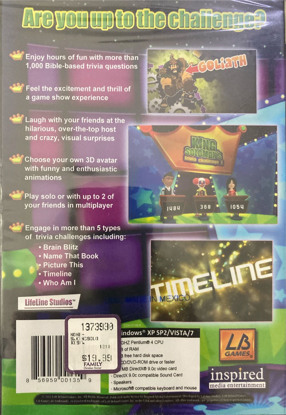 King Salomon’s Trivia Challenge 2 PC  (1-3) board game collectible [Barcode 856959001359] - Main Image 2