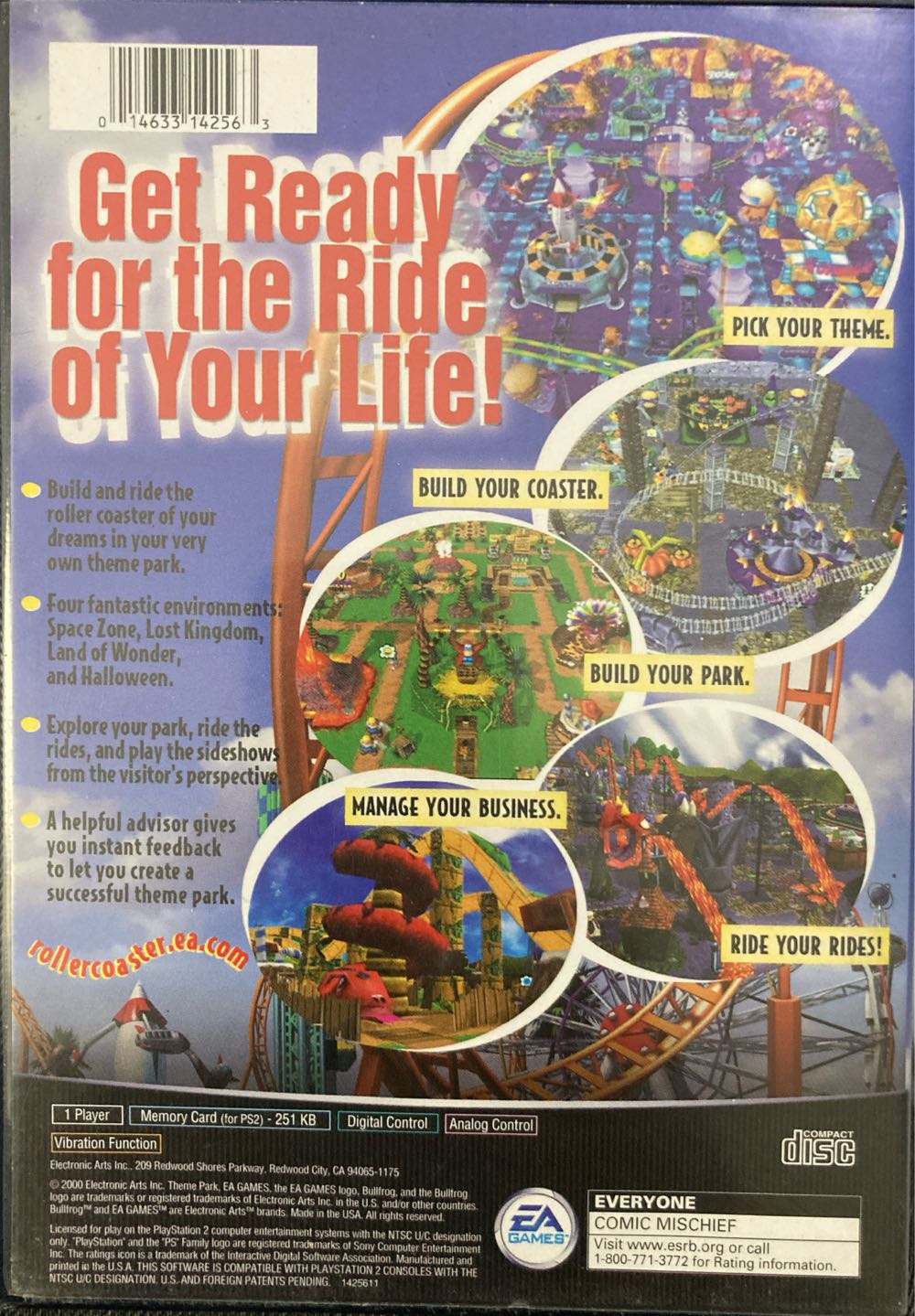 Theme Park Roller Coaster PC  (1+) board game collectible [Barcode 014633142563] - Main Image 2