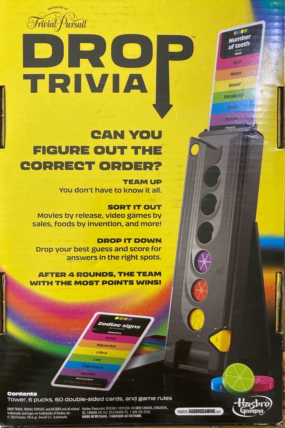 Trivial Pursuit: Drop  (1) board game collectible [Barcode 714447219290] - Main Image 3