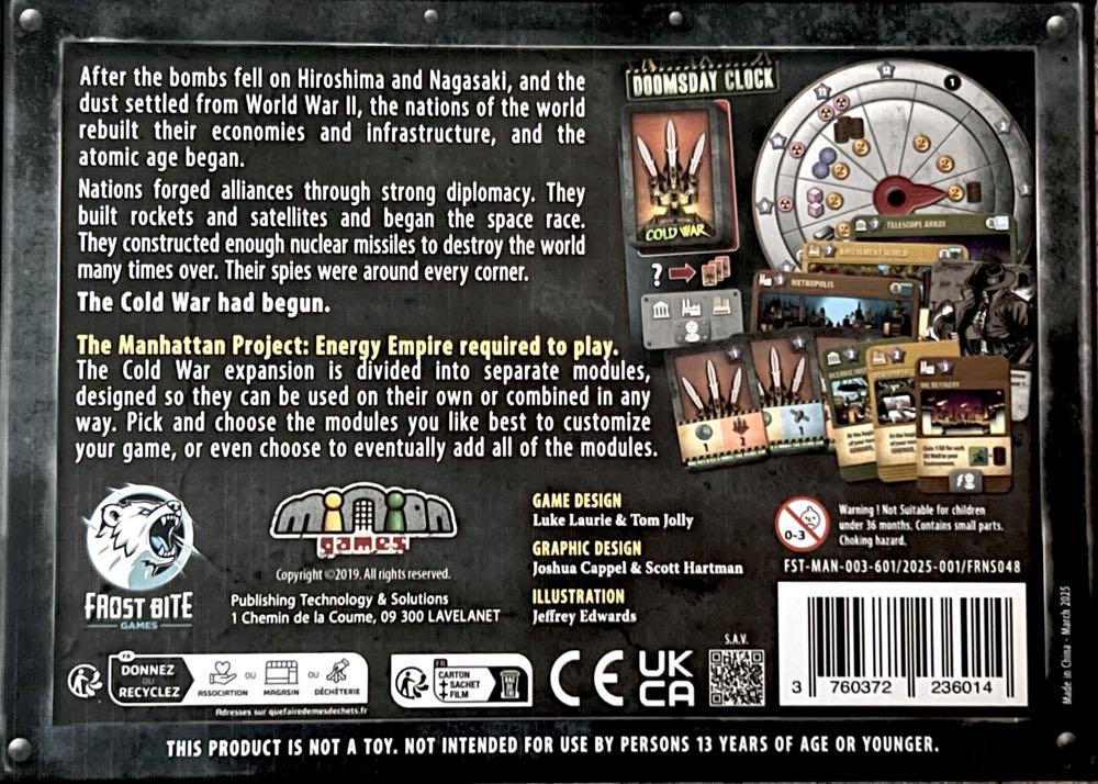Manhattan Project Energy Empire: Cold War  (1 2 3 4 5) board game collectible [Barcode 3760372236014] - Main Image 2