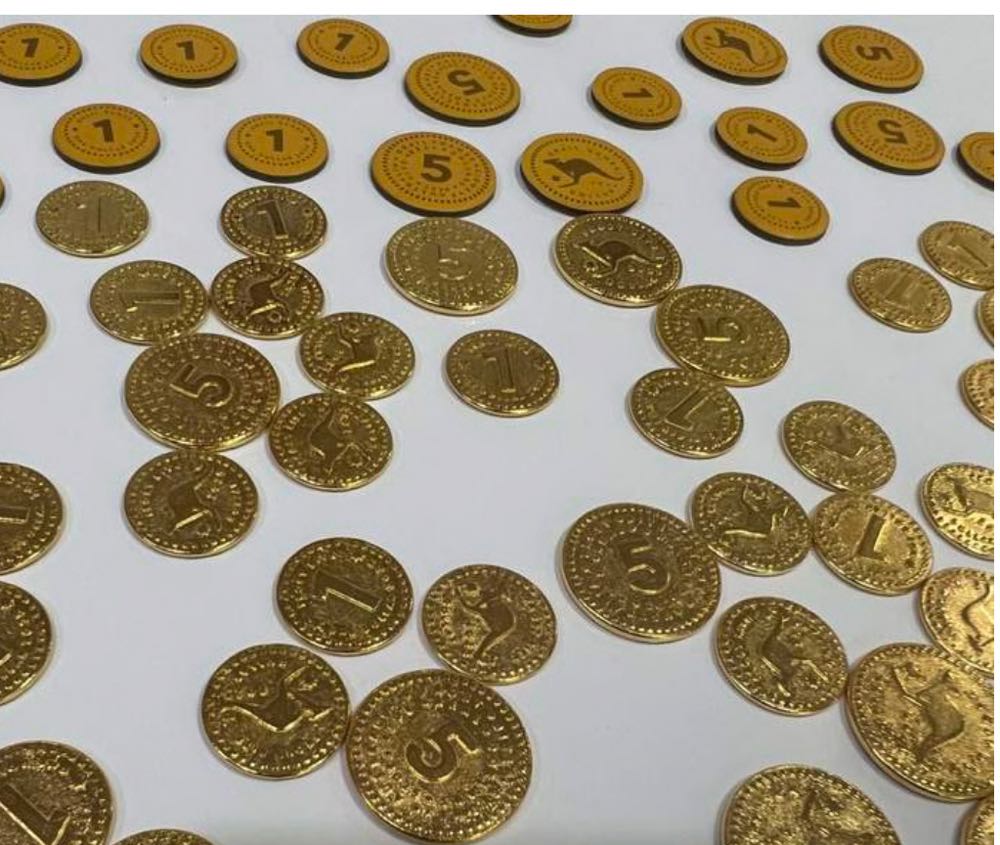 Manhattan Project Energy Empire: Metal Coins  board game collectible [Barcode 3760372236441] - Main Image 3