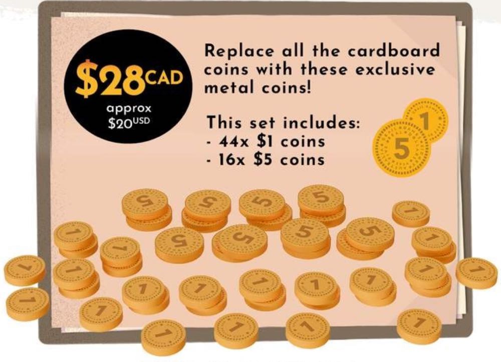 Manhattan Project Energy Empire: Metal Coins  board game collectible [Barcode 3760372236441] - Main Image 4