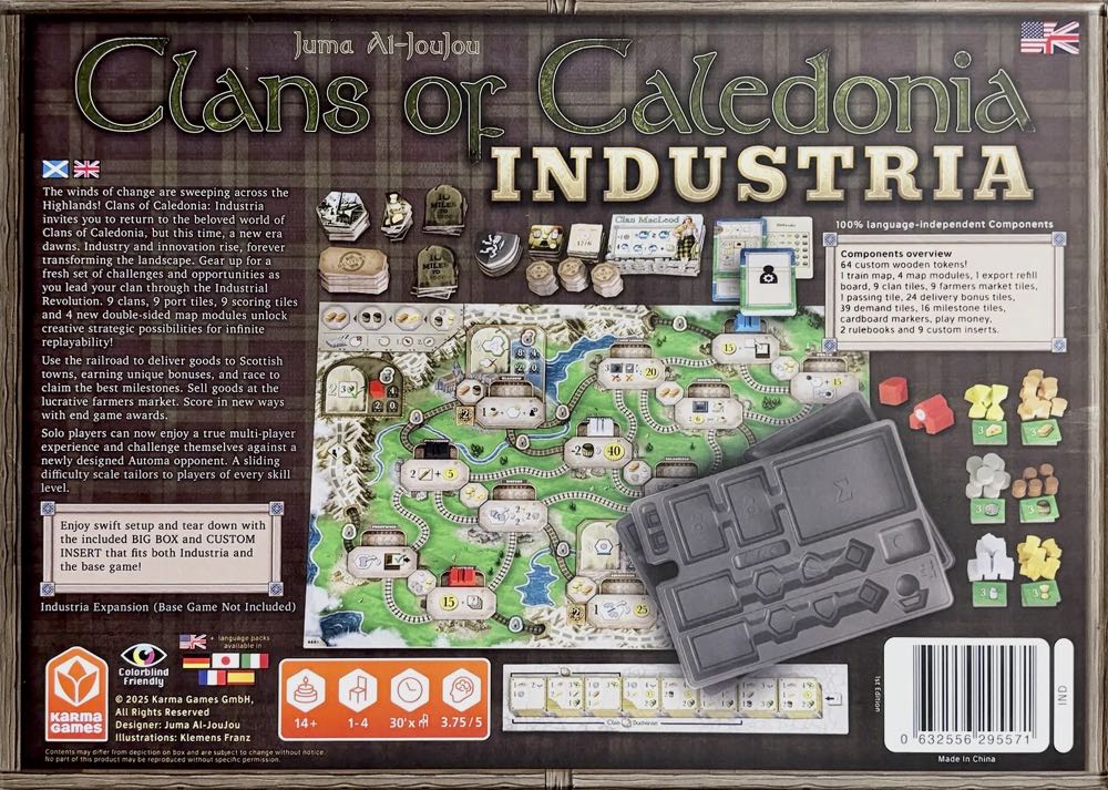 Clans of Caledonia: Industria  (1-4) board game collectible [Barcode 632556295571] - Main Image 2