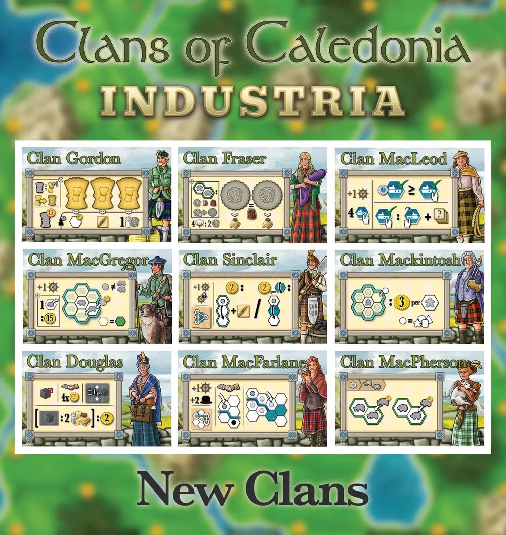 Clans of Caledonia: Industria  (1-4) board game collectible [Barcode 632556295571] - Main Image 3