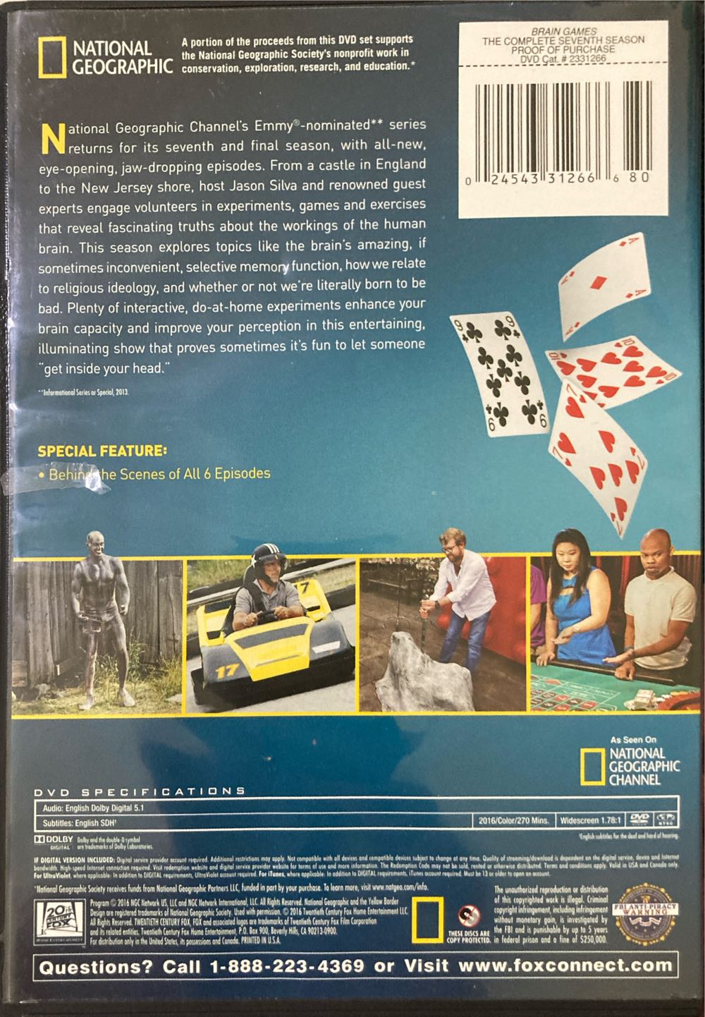 Brain Games: Season 1 DVD  (Any) board game collectible [Barcode 024543312666] - Main Image 2