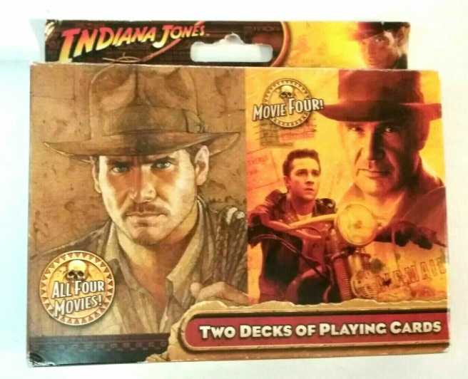 Indiana Jones: The Kingdom Crystal Skull, 2 Decks of Playing Cards  (1+) board game collectible [Barcode 757951174105] - Main Image 2