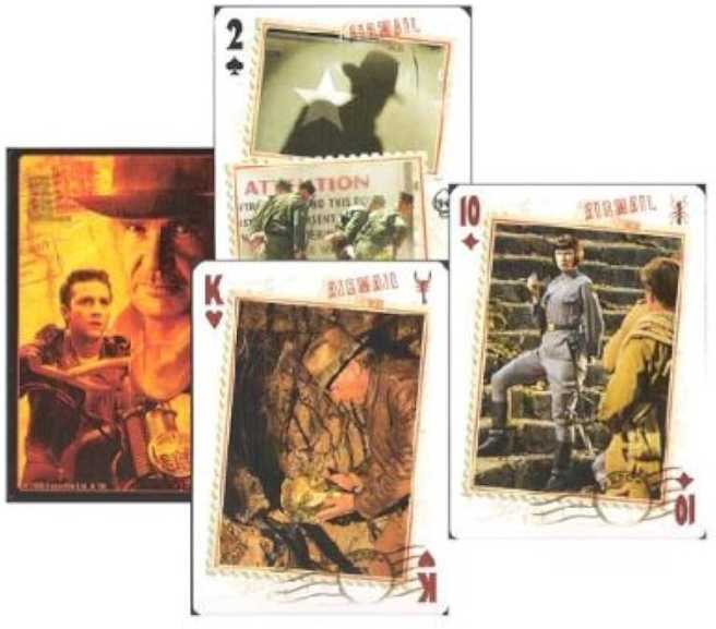 Indiana Jones: The Kingdom Crystal Skull, 2 Decks of Playing Cards  (1+) board game collectible [Barcode 757951174105] - Main Image 4