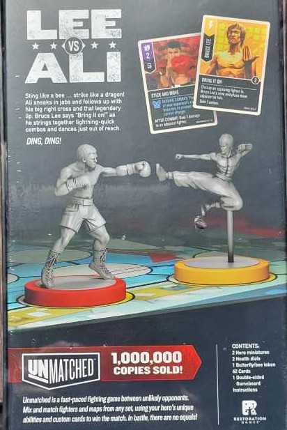 Unmatched: Muhammad Ali Vs. Bruce Lee Acc New  (2) board game collectible [Barcode 850056595032] - Main Image 2