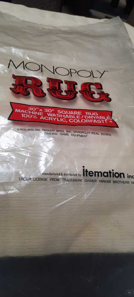 Monopoly Rug  board game collectible - Main Image 2