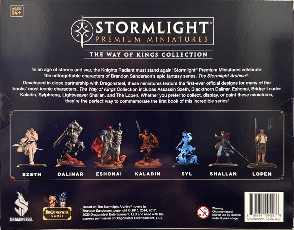 Stormlight: Premium Miniatures - The Way Of Kings Collection  board game collectible [Barcode 856934004566] - Main Image 2
