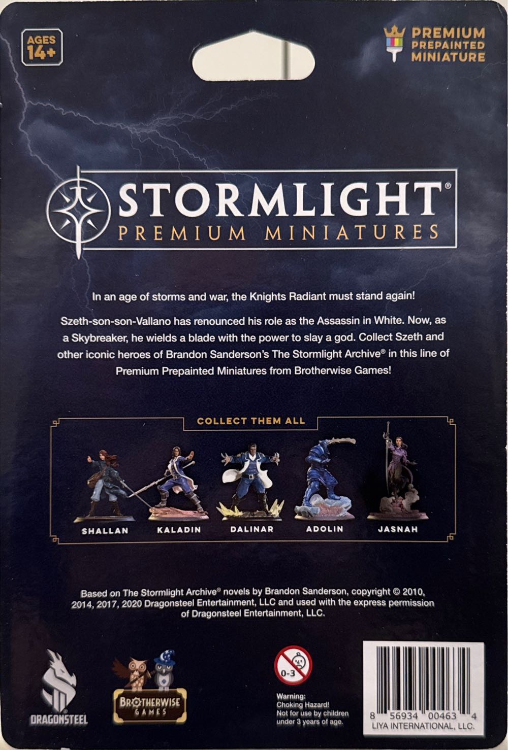 Stormlight: Premium Miniatures - Szeth Skybreake  board game collectible [Barcode 856934004634] - Main Image 2