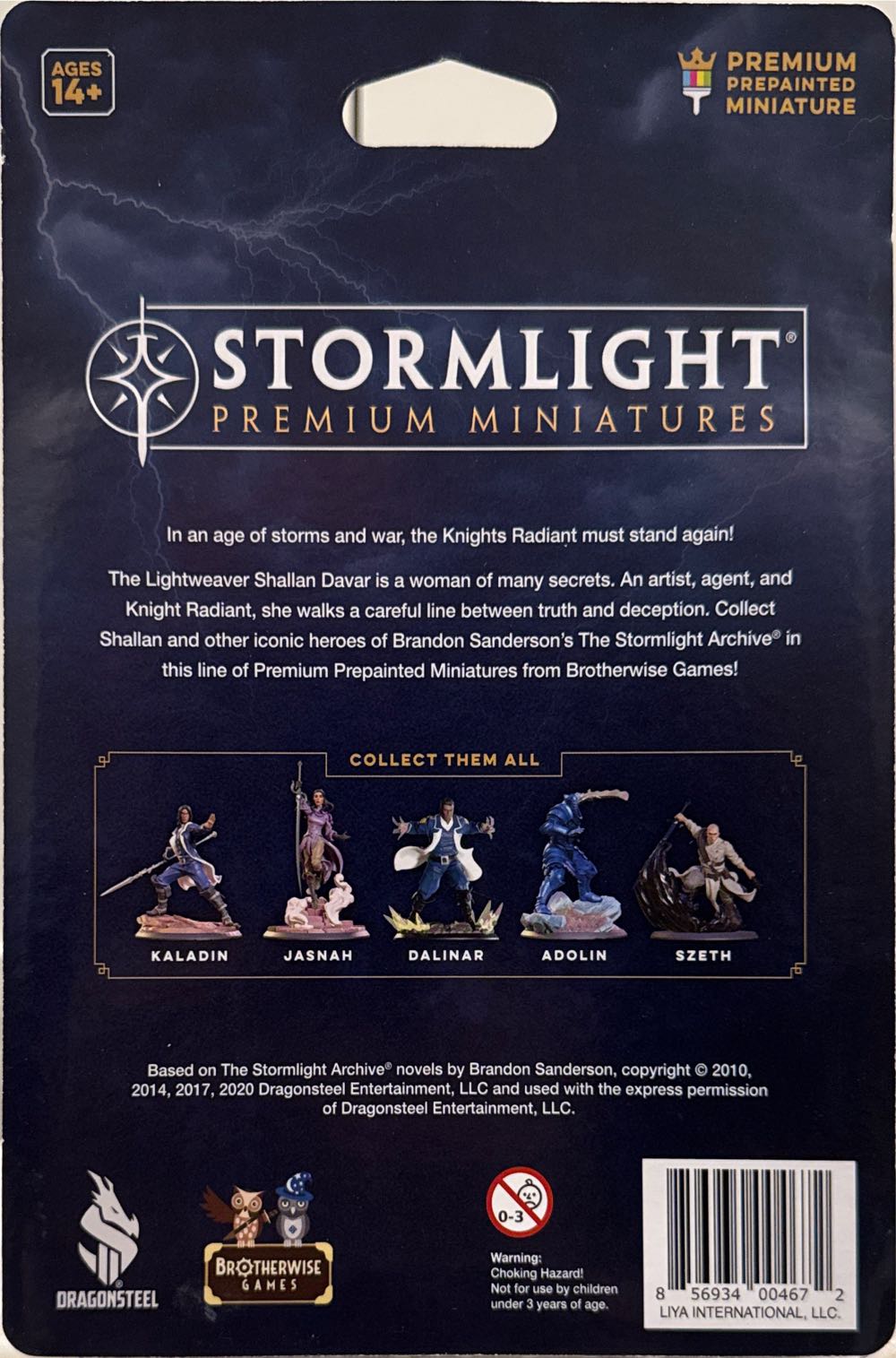 Stormlight: Premium Miniatures - Shallan: Lightweaver  board game collectible [Barcode 856934004672] - Main Image 2