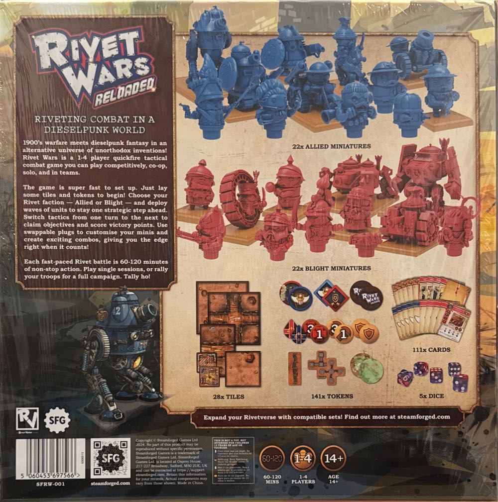 Rivet Wars: Reloaded - Battle Of Rivet  (1-4) board game collectible [Barcode 5060453697566] - Main Image 3