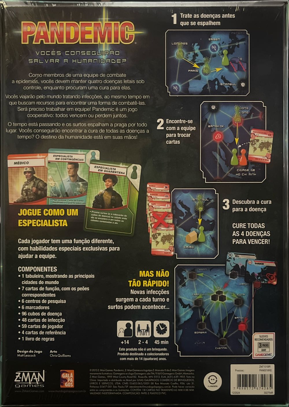 Pandemic  board game collectible [Barcode 7898572674285] - Main Image 2