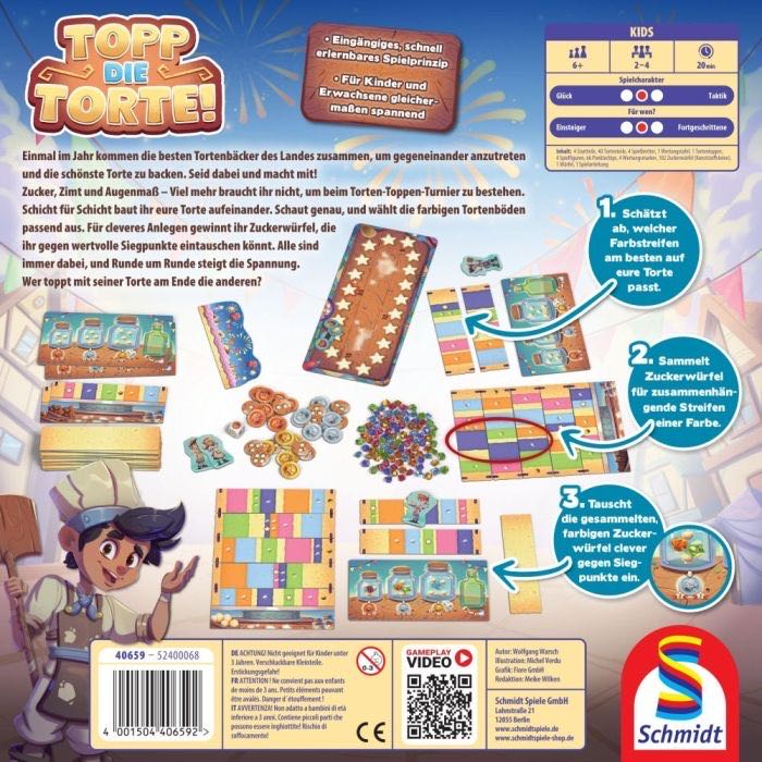 Topp Die Torte!, Kinderspiel des Jahres 2025  (2-4) board game collectible [Barcode 4001504406592] - Main Image 2