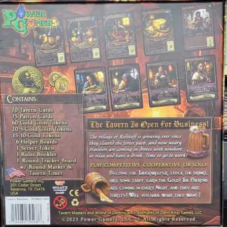 Tavern Masters: 10th Anniversary Edition   (1-6) board game collectible [Barcode 199284795686] - Main Image 2
