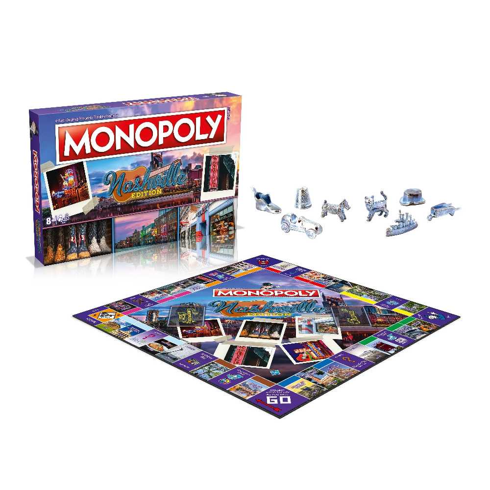Monopoly: Nashville Edition  (2-8) board game collectible [Barcode 885996006201] - Main Image 2