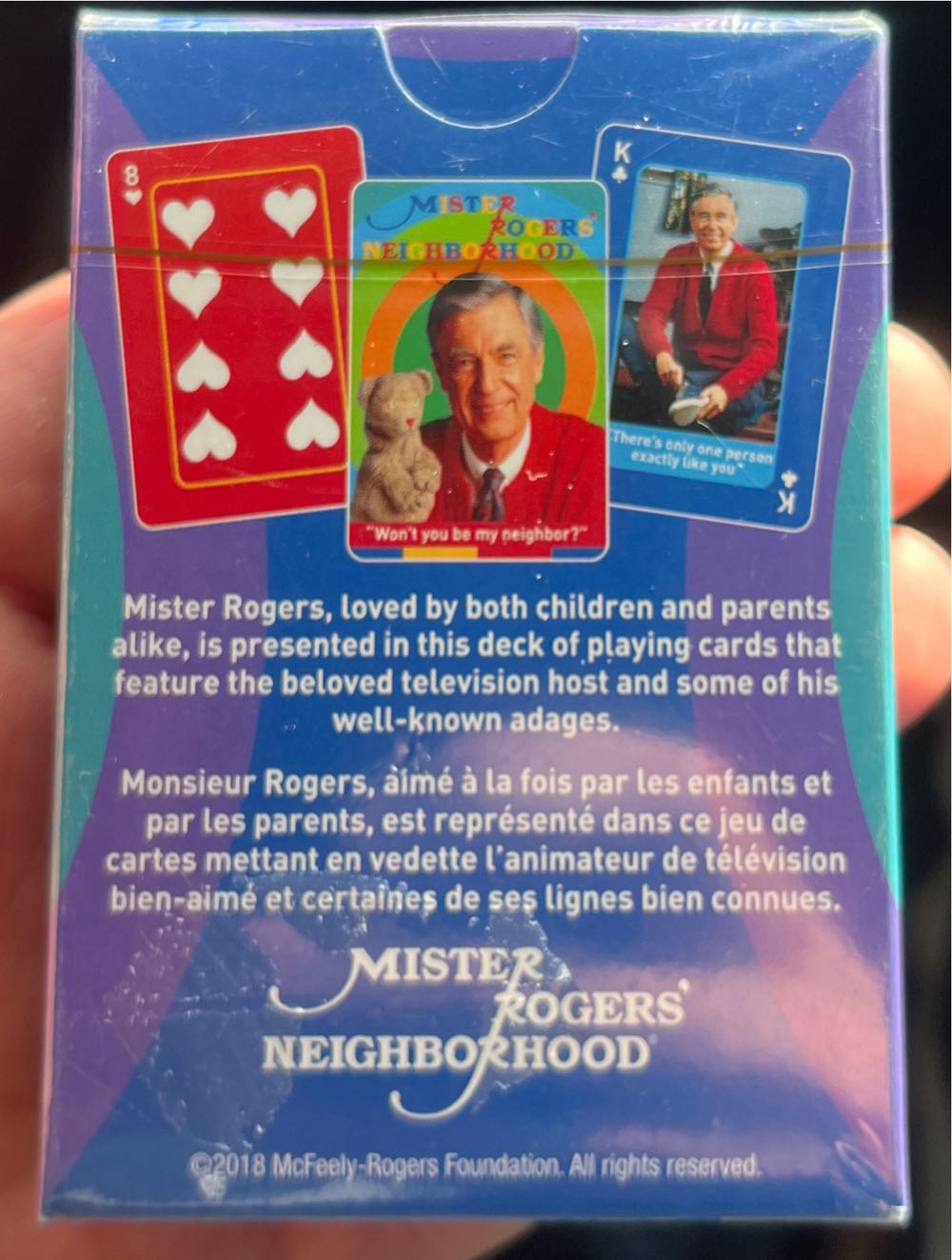 Mister Rogers Neighborhood Deck Playing Cards 52 Card Deck 2 Jokers Wont You Be My Neighbor New Collectible  board game collectible [Barcode 840391128729] - Main Image 2
