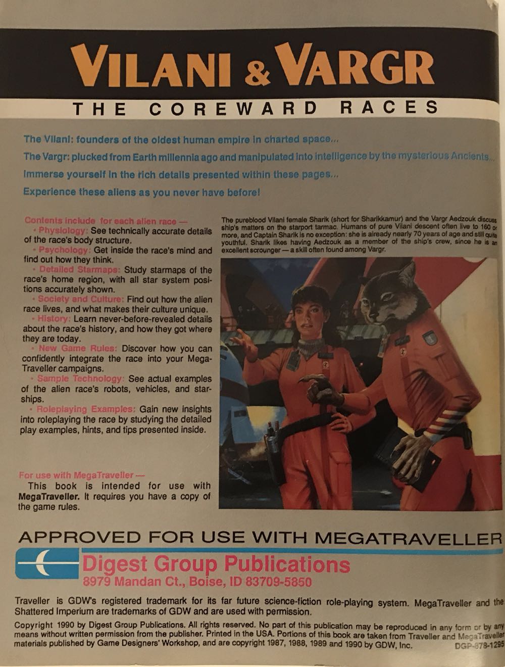 MegaTraveller Vilain & Vargr  board game collectible - Main Image 2