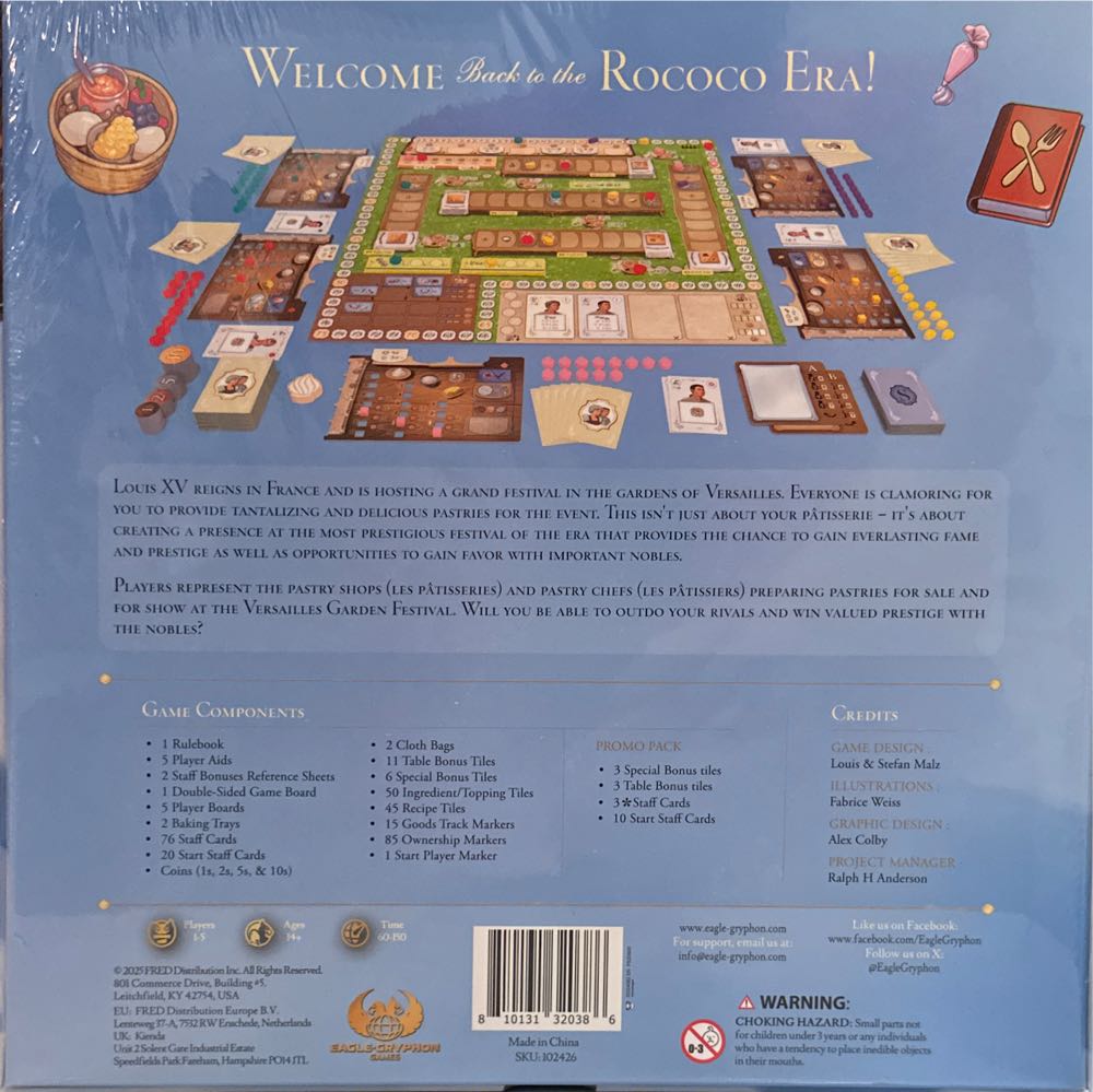 La Pâtisserie Rococo  (1-5) board game collectible [Barcode 810131320386] - Main Image 2