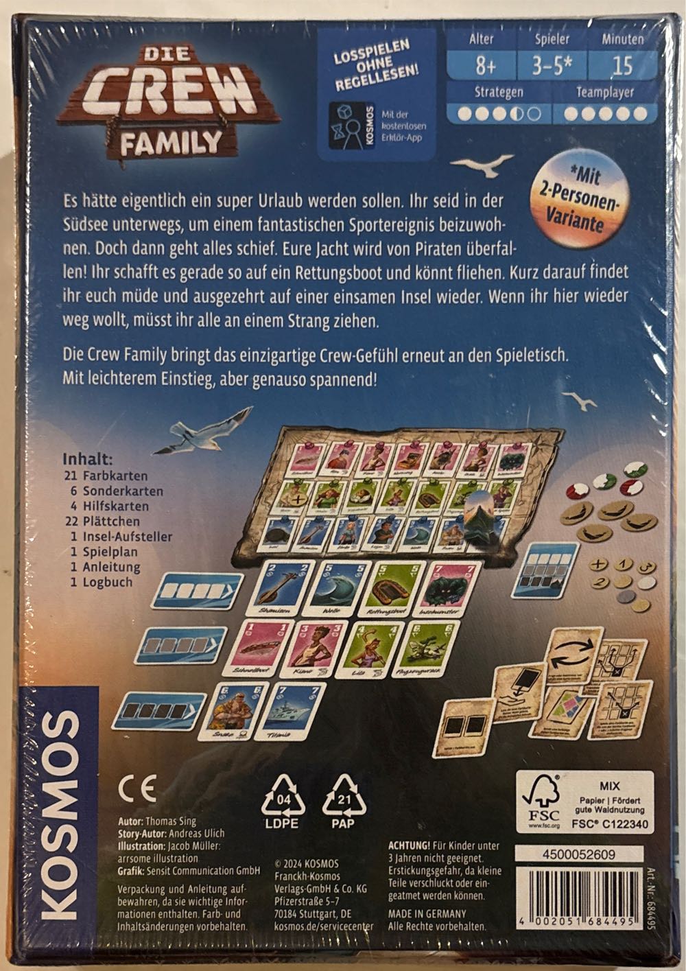 684495 The Crew Family German Die Family Game  (3-5) board game collectible [Barcode 4002051684495] - Main Image 2