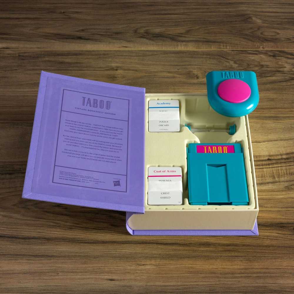 Taboo Vintage (Bookshelf Edition)  (4-10) board game collectible [Barcode 850031312142] - Main Image 3
