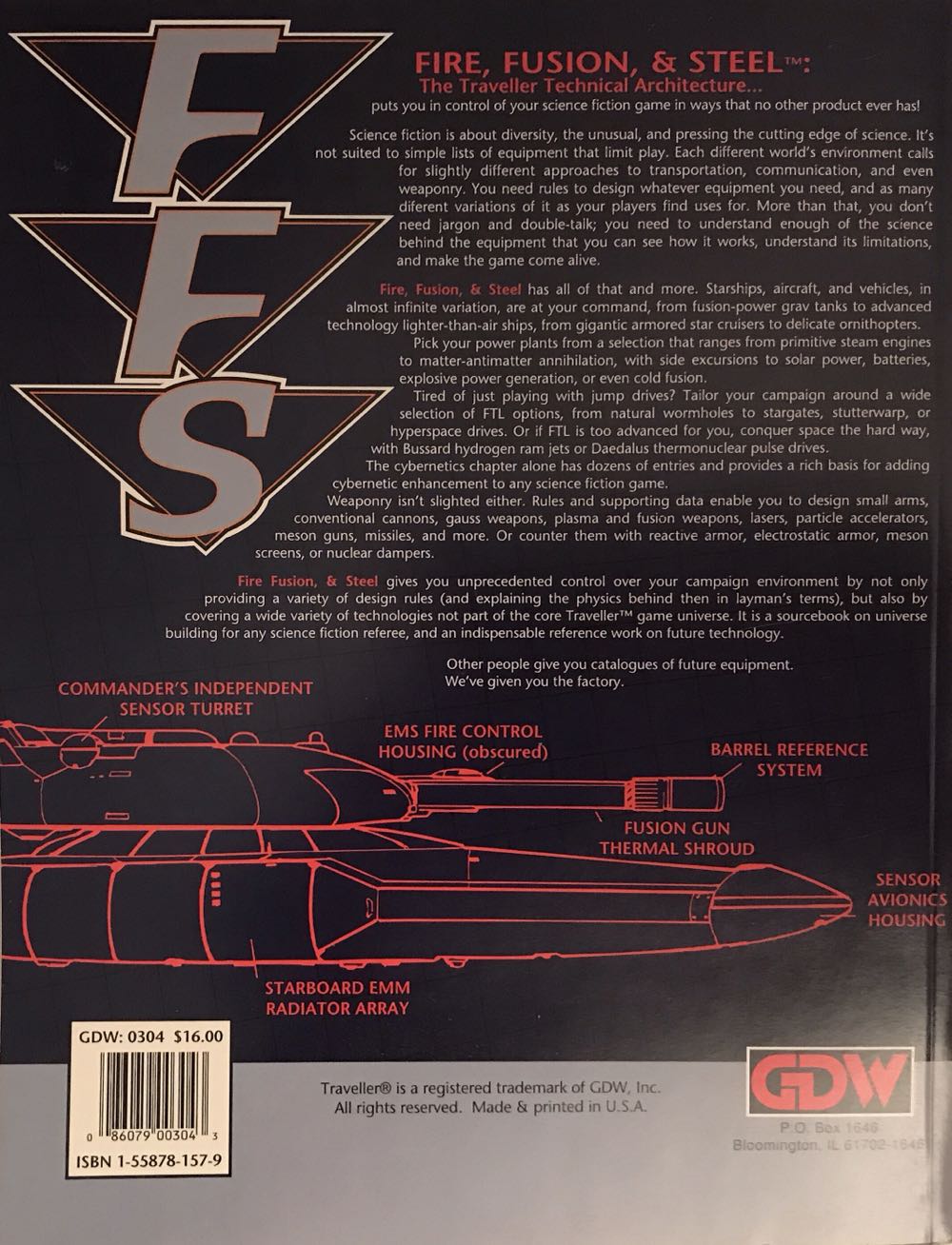 Fire Fusion & Steel Traveller: The New Era Scifi Rpg Gdw Paperback Sci Fi Fire  board game collectible [Barcode 086079003043] - Main Image 2