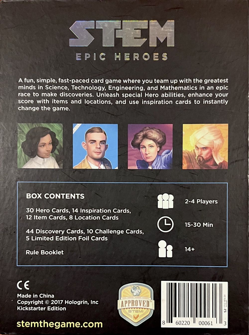 STEM Epic Heroes (Collectors Edition)  (2 3 4) board game collectible [Barcode 860220000613] - Main Image 2